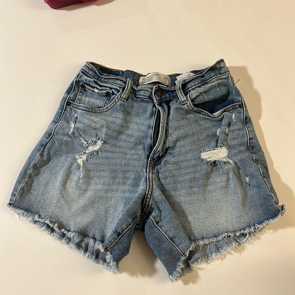 Abercrombie & Fitch Dad Shorts High Rise Curve Love size 26